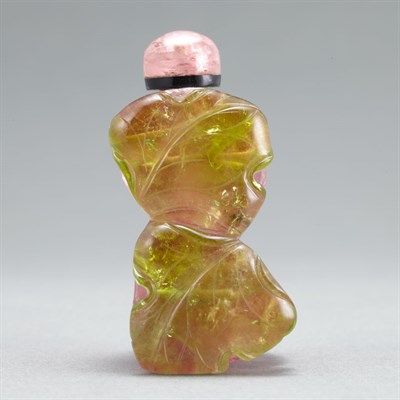 Lot 150 - Chinese Tourmaline Snuff Bottle Early 20th...