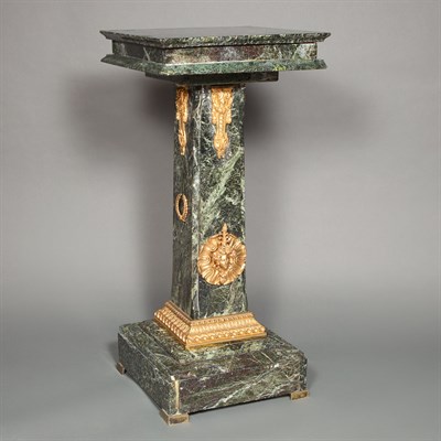 Lot 532 - Louis XVI Style Gilt-Metal Mounted Green...