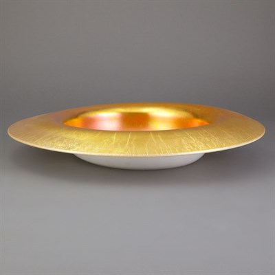 Lot 449 - Steuben Gold Aurene and Calcite Glass Low...