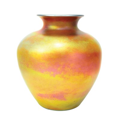 Lot 436 - Steuben Gold Aurene Glass Vase First quarter...