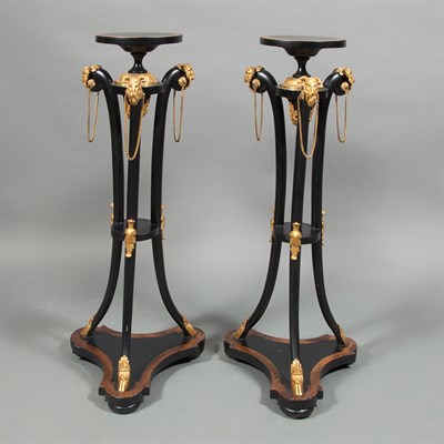 Lot 515 - Pair of Empire Style Gilt-Metal Mounted...