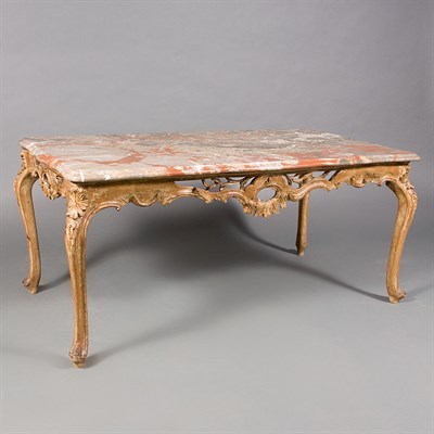 Lot 516 - Rococo Style Carved Wood Low Table 20th...