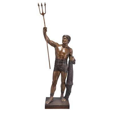 Lot 323 - Bronze Figure of a Roman Gladiator Titled...