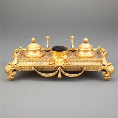 Lot 526 - Louis XVI Style Gilt-Bronze Inkstand Of...