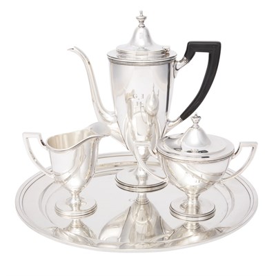 Lot 222 - Tiffany & Co. Makers Sterling Silver Footed...