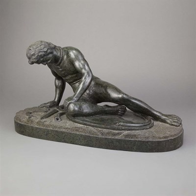 Lot 503 - Green Serpentine Marble Figure of The Dying...