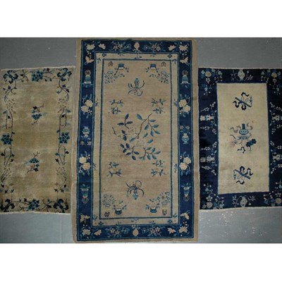 Lot 571 - Three Chinese Rugs China, first quarter of the...