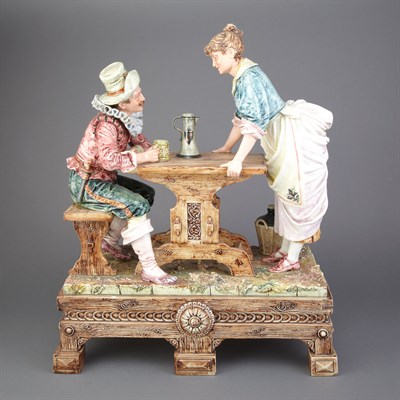 Lot 506 - Continental Ceramic Figural Group Of a...