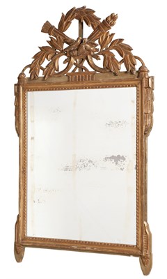 Lot 317 - Louis XVI Style Gold Painted Wood Mirror 19th...