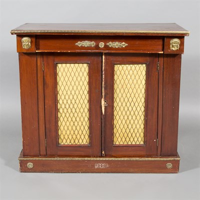 Lot 410 - Empire Style Gilt-Metal Mounted Mahogany...