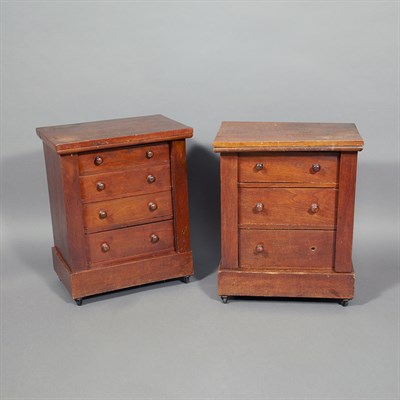 Lot 298 - Pair of Continental Mahogany Lockside Chests...