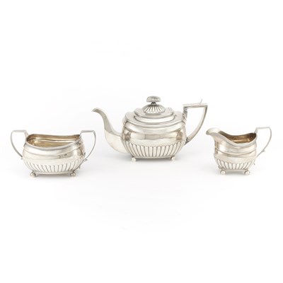 Lot 476 - George III Silver Tea Service Probably William...