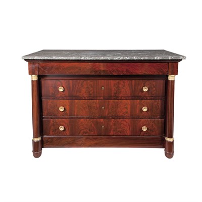Lot 329 - Empire Style Mahogany Chest of Drawers The...