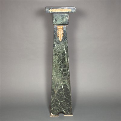 Lot 500 - Empire Style Gilt-Metal Mounted Green Marble...