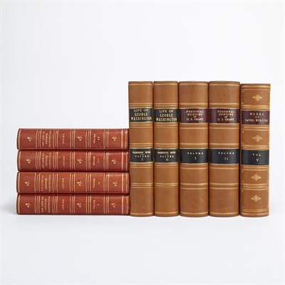 Lot 377 - [FINE BINDINGS - AMERICANA] Group of sixteen...
