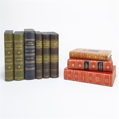 Lot 378 - [LITERATURE] A group of leather bound or...