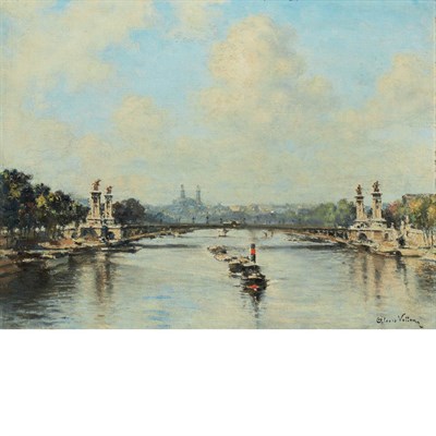 Lot 81 - Alexis Vollon French, 1865-1945 Pont Alexandre...