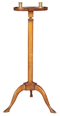 Lot 214 - Louis XVI Fruitwood and Brass Two-Light...