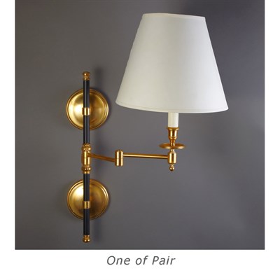 Lot 548 - Pair of Brunschwig & Fils Brass and Painted...