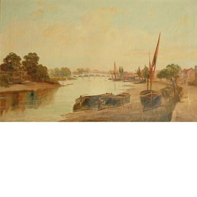 Lot 15 - British School 19th Century On the Thames...
