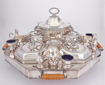 Lot 495 - English Silver Plated Supper Service 20th...