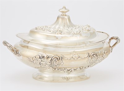 Lot 254 - Gorham Sterling Silver Covered Soup Tureen...