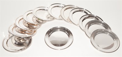 Lot 487 - Set of Twelve Randahl Sterling Silver Bread...