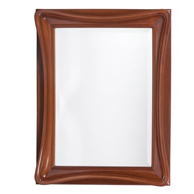 Lot 423 - French Art Nouveau Mahogany Mirror Attributed...