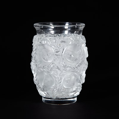 Lot 380 - Lalique Molded Glass Bagatelle Vase Modern In...