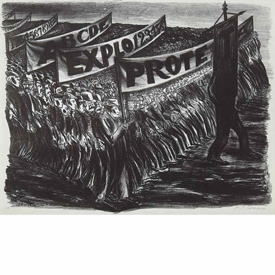Lot 117 - Jose Clemente Orozco MANIFESTATION (H. 25)...