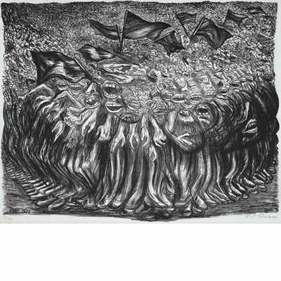 Lot 116 - Jose Clemente Orozco (1883-1949) THE MASSES...