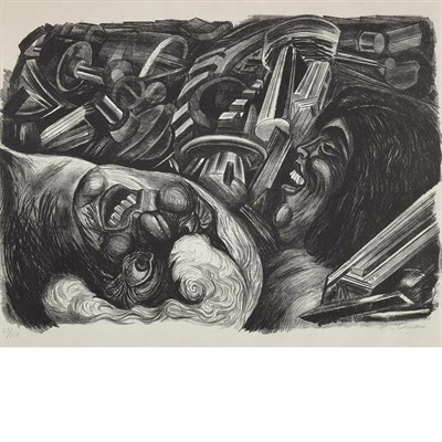 Lot 118 - Jose Clemente Orozco TWO HEADS (H. 27)...
