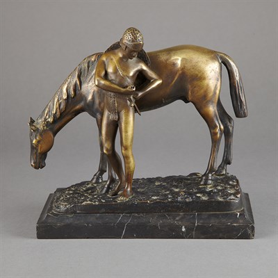 Lot 312 - Continental Gilt and Patinated-Bronze...