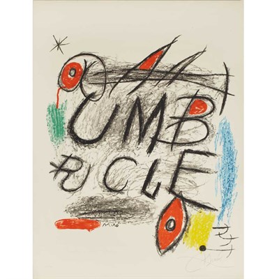 Lot 97 - Joan Miró UMBRACLE (M. 922) Color lithograph,...
