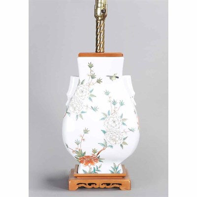 Lot 268 - Chinese Famille Rose Porcelain Hu-Form Vase...