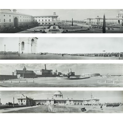 Lot 294 - KINSEY OF DELHI Four panoramic gelatin silver...