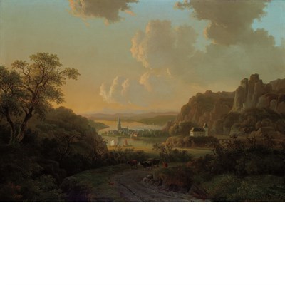 Lot 75 - Willem de Klerk Dutch, 1800-1876 Landscape...