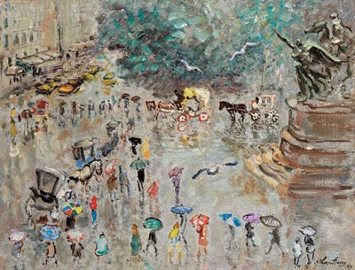 Lot 33 - Andre Hambourg French, 1909-1999 Pluie, Grand...