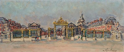 Lot 36 - Andre Hambourg French, 1909-1999 A Versailles,...