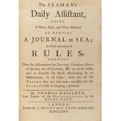 Lot 18 - [MARITIME] Three titles. Comprising: HASELDEN,...