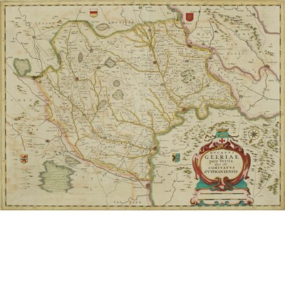 Lot 86 - [MAPS] Group of five hand-colored maps of...