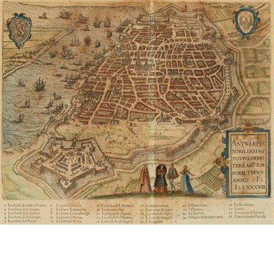 Lot 84 - [MAPS] Antwerpia Nobilissimi Totius Orbis....