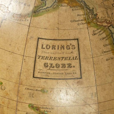 Lot 102 - Loring's Nine-Inch Terrestrial Table Globe...