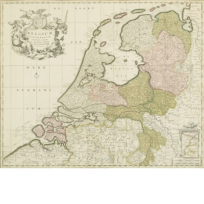 Lot 492 - [MAPS] VISSCHER, NICHOLAS. Belgium Foederatum....