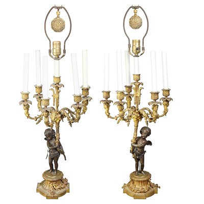 Lot 463 - Pair of Transitional Louis XV/XVI Style Gilt...