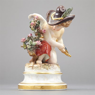 Lot 306 - Meissen Porcelain Figure of Cupid First...