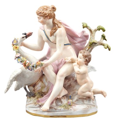 Lot 752 - Meissen Porcelain Mythological Figural Group...