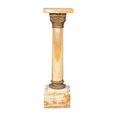 Lot 496 - Neoclassical Style Gilt-Metal Mounted Onyx...