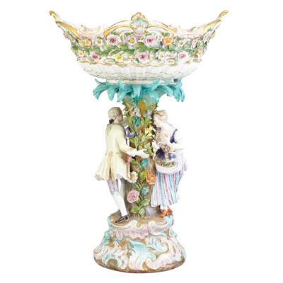 Lot 147 - Meissen Porcelain Figural Centerpiece First...
