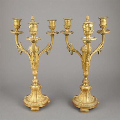 Lot 561 - Pair of Louis XVI Style Gilt-Bronze...